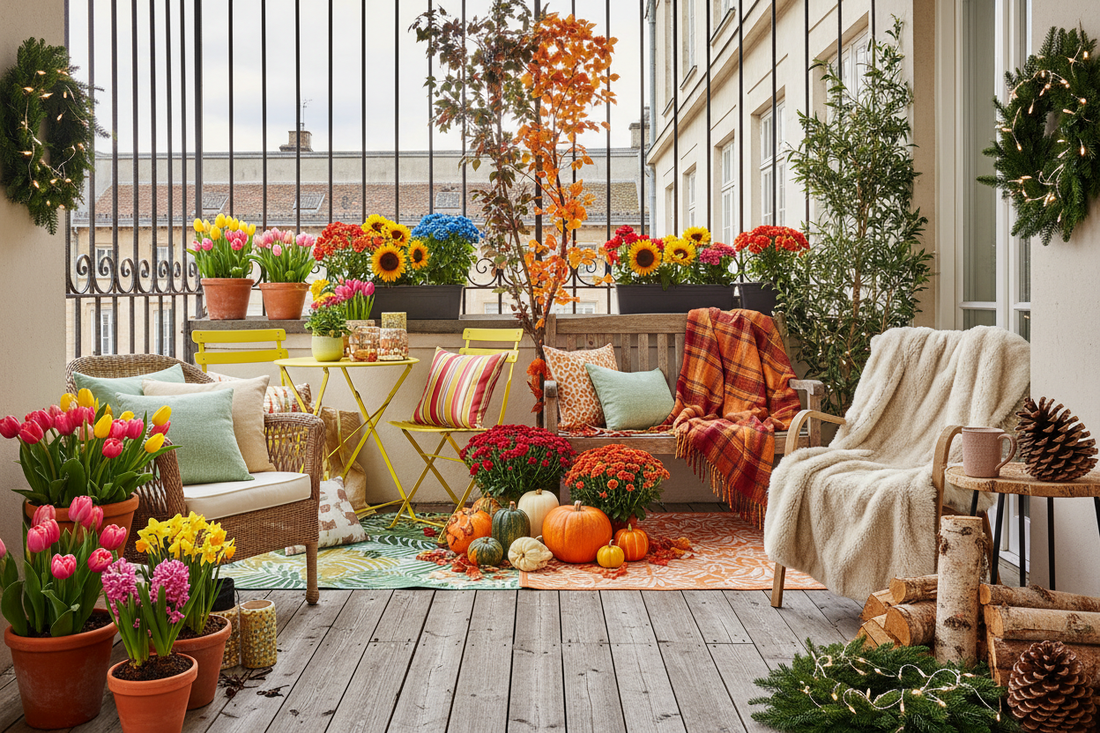 Seasonal Balcony Décor Ideas: From Spring to Winter
