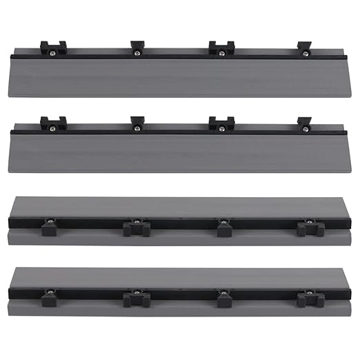 1 in. x 1 ft. Quick Deck Composite Deck Tile Straight Fascia (4-Pieces/Box) (Westminster Gray)