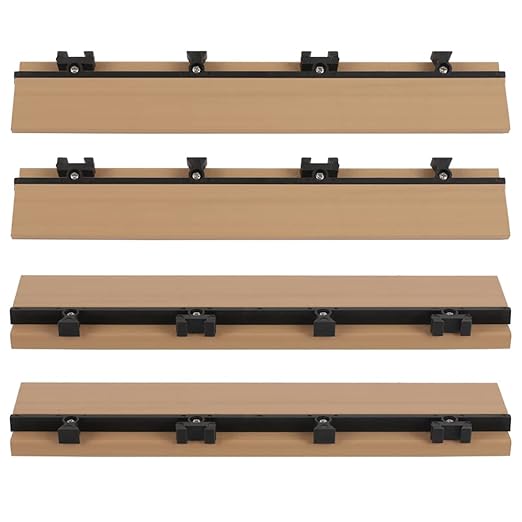 1/6 ft. x 1 ft. Quick Deck Composite Deck Tile Straight Fascia in Canadian Maple (4-Pieces/Box)