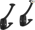 10 Pack Matte Black Hooks Hat Wall Hooks for Mounted Hanging Wall Mount Hanger Backpack,Purse,Bag,Towel Organization Decorative Wall Hooks