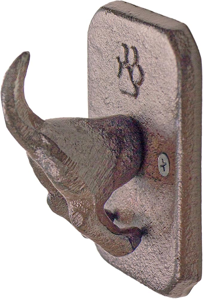 1 Pack Cast Iron Dog Leash Holder for Wall - Dog Butt Hooks Organizer - Heavy Duty Wall Hooks for Keys, Coat, Harness, Hat, Bag, Towel - Rustic Decorative Pet Leash Hook - Gift for Pet Lovers