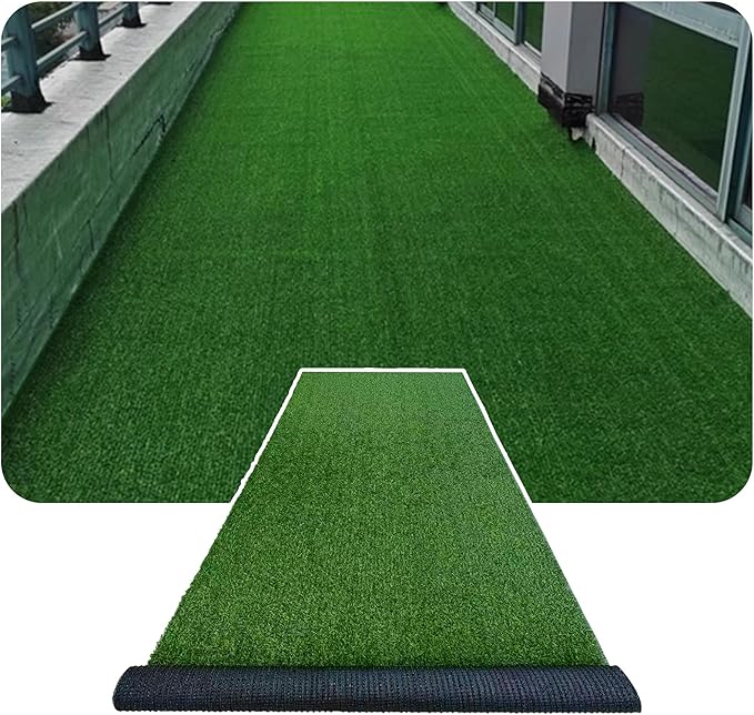 0.8 Inch Artificial Grass Turf - 3FTx32FT Pet Friendly Rug UV Resistant Indoor Outdoor Carpet for Garden, Balcony, Deck